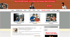 Desktop Screenshot of boxingcoachmike.com